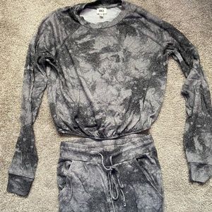 Tie dye lounge set in gray